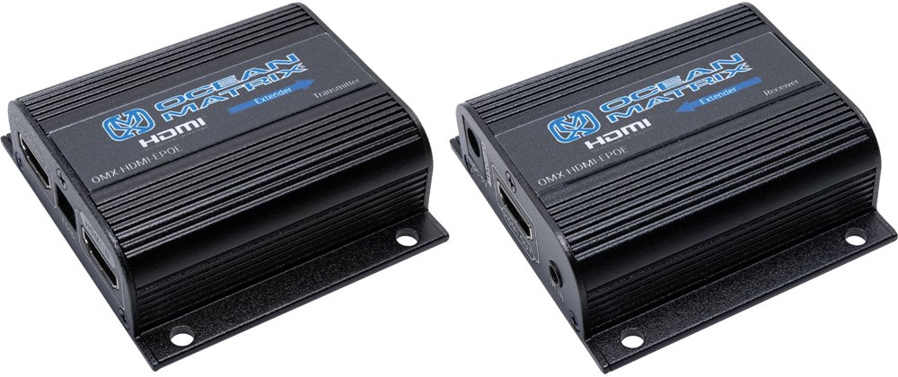 HDMI-EPOE 110 Feet/34 Meter 1080p HDMI Extender with EDID and POE by Ocean Matrix